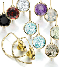 Load image into Gallery viewer, Toby Pomeroy Sterling Silver Short Comet Earrings with Smoky Quartz