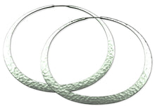 Load image into Gallery viewer, TOBY POMEROY Sterling Silver Eclipse Hoop Earrings