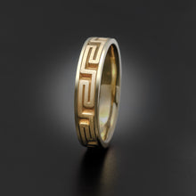 Load image into Gallery viewer, Studio 311 Narrow Greek Key Wedding Band