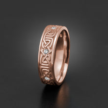 Load image into Gallery viewer, Studio 311 Narrow Labyrinth With Gemstones Wedding Band