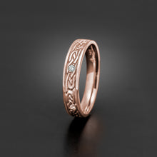 Load image into Gallery viewer, Studio 311 Narrow Infinity Knot With Gemstones Wedding Band