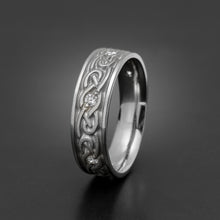 Load image into Gallery viewer, Studio 311 Medium Infinity Knot With Gemstones Wedding Band