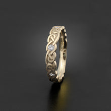 Load image into Gallery viewer, Studio 311 Narrow Borderless Infinity Knot With Gemstones Wedding Band