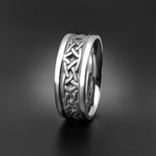 Load image into Gallery viewer, Studio 311 Narrow Celtic Arches Self Bordered Wedding Band