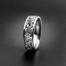 Load image into Gallery viewer, Studio 311 Wide Wind & Wave Wedding Band