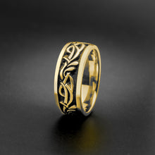 Load image into Gallery viewer, Studio 311 Wide Paradise Flower Wedding Band