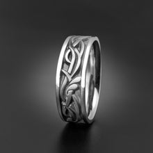 Load image into Gallery viewer, Studio 311 Wide Paradise Flower Wedding Band