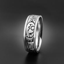 Load image into Gallery viewer, Studio 311 Wide Heartline Bear Wedding Band