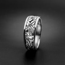 Load image into Gallery viewer, Studio 311 Wide Lilies Wedding Band