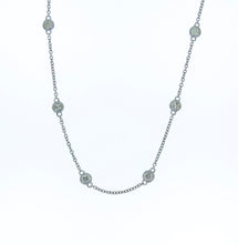 Load image into Gallery viewer, Diamond Station Necklace