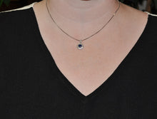 Load image into Gallery viewer, Octagonal Blue Sapphire Pendant