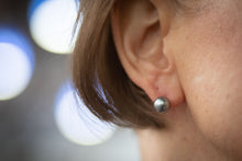 Load image into Gallery viewer, 9 mm Black Tahitian Pearl Studs
