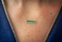 Load image into Gallery viewer, Malachite Bar Necklace
