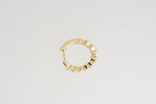 Load image into Gallery viewer, Yellow Gold Inside Out Diamond Hoops