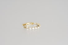 Load image into Gallery viewer, Yellow Gold Inside Out Diamond Hoops