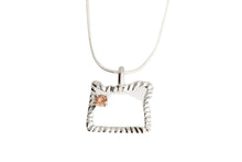 Load image into Gallery viewer, Oregon State and Sunstone Pendant