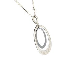 Load image into Gallery viewer, Toby Pomeroy 24mm Sterling Silver Lunar Oval Eclipse Pendant