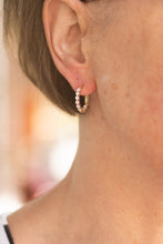 Load image into Gallery viewer, Yellow Gold Inside Out Diamond Hoops