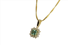 Load image into Gallery viewer, Cushion Cut Green Tourmaline Pendant
