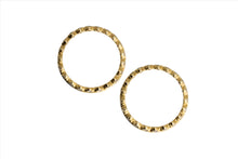 Load image into Gallery viewer, Interlocking Wavy 14K Yellow Gold Diamond Eternity Bands