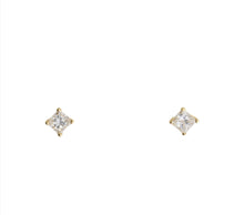 Load image into Gallery viewer, 0.20 Carat Princess Cut Diamond Studs
