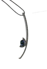 Load image into Gallery viewer, Dressy and Linear Blue Zoisite Necklace
