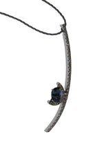 Load image into Gallery viewer, Dressy and Linear Blue Zoisite Necklace