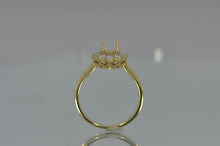 Load image into Gallery viewer, Vintage Inspired Halo Semi Mount