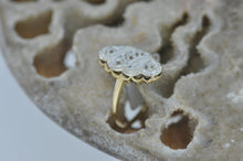 Load image into Gallery viewer, Vintage Diamond Ring With Scalloped Edges