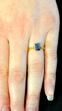Load image into Gallery viewer, Emerald Cut Tanzanite Ring