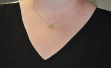 Load image into Gallery viewer, Butterfly Pendant with Yellow Diamonds
