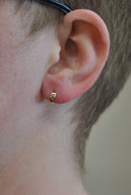 Load image into Gallery viewer, Mini Hinged Hoops in Yellow Gold