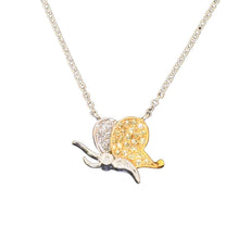 Load image into Gallery viewer, Butterfly Pendant with Yellow Diamonds
