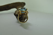 Load image into Gallery viewer, 25.14 Carat Emerald Cut Aquamarine Ring