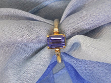 Load image into Gallery viewer, Emerald Cut Tanzanite Ring