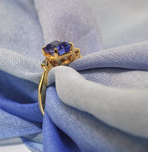 Load image into Gallery viewer, Emerald Cut Tanzanite Ring