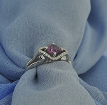 Load image into Gallery viewer, Fun Side Profile Rhodolite Ring