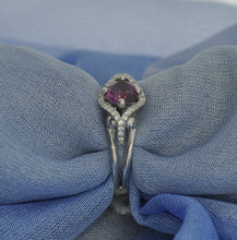 Load image into Gallery viewer, Fun Side Profile Rhodolite Ring