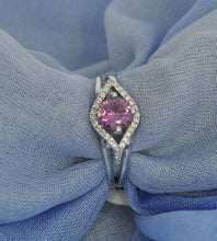 Load image into Gallery viewer, Fun Side Profile Rhodolite Ring