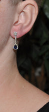 Load image into Gallery viewer, Gorgeous and Dressy Blue Sapphire Dangles