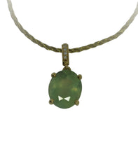 Load image into Gallery viewer, Morning Fog Prehnite Pendant