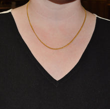 Load image into Gallery viewer, 22 kt Yellow Gold Cable Chain