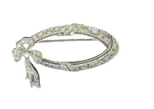 Load image into Gallery viewer, Oval Diamond Brooch