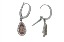 Load image into Gallery viewer, Rare Peachy-pink Topaz Dangles
