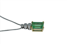 Load image into Gallery viewer, Emerald and Diamond Pendant