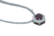 Load image into Gallery viewer, Ruby Hexagon Pendant