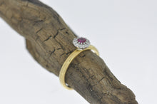 Load image into Gallery viewer, Simple Ruby With Halo Ring