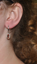 Load image into Gallery viewer, Rare Peachy-pink Topaz Dangles