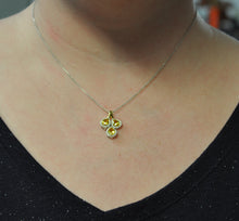 Load image into Gallery viewer, Three Pear-shaped Yellow Sapphire Pendant