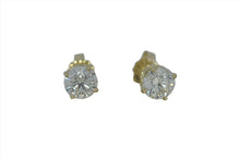 Load image into Gallery viewer, Brilliant 2.10ctw Diamond Stud Earrings – 14K Gold, GIA Certified Sparkle